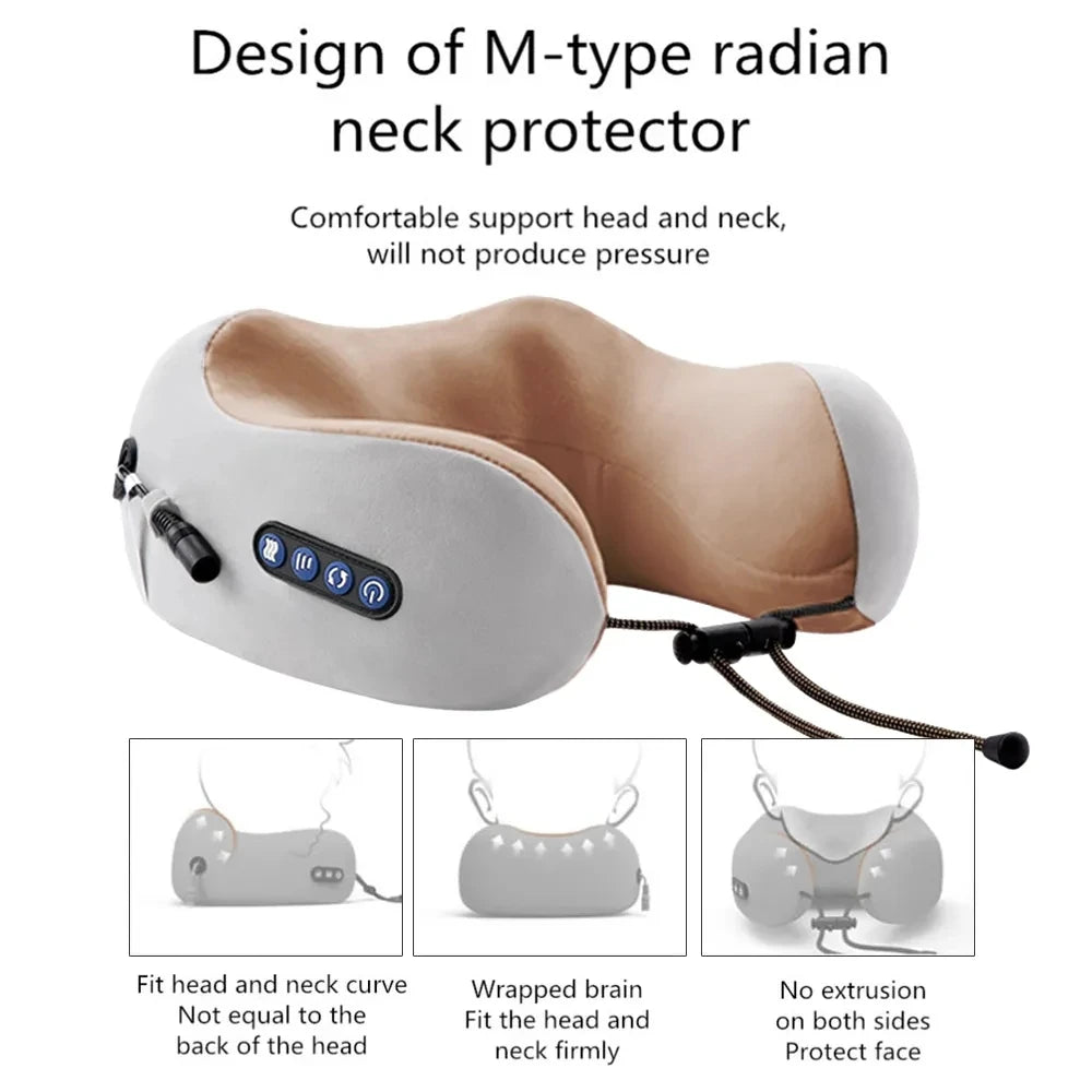 U-Shaped Neck Massager Pillow